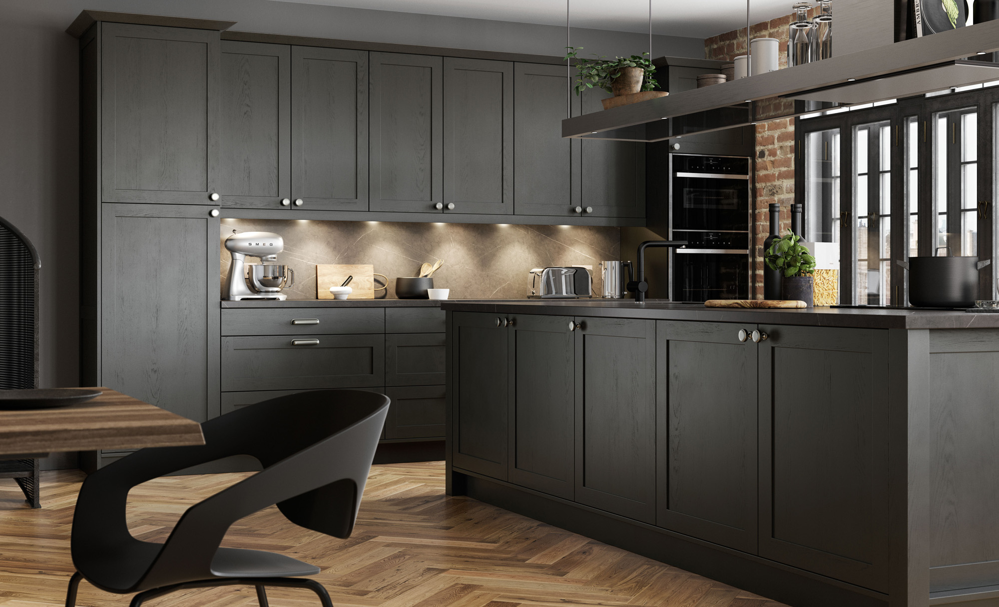 aldana light grey kitchen units