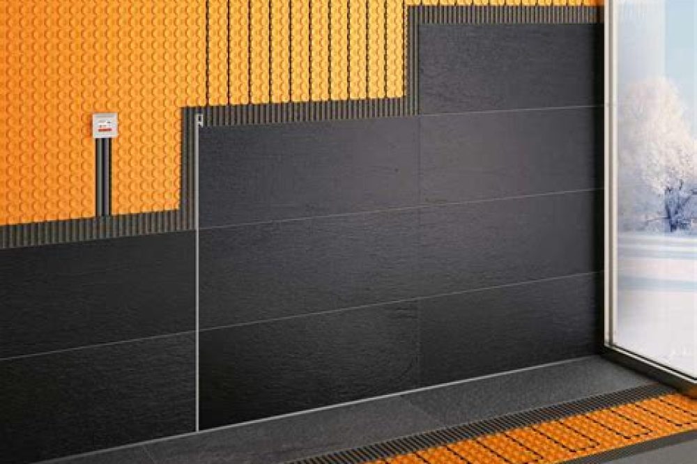 Professional bathroom installation in Radlett featuring an under floor heating and a ditra heat as the main focal points. The design is completed with a  waterproofing and an uncoupling for a cohesive modern finish. Project completed by A Martens Kitchens & Bathrooms Ltd. For a free quote, visit https://amartens.co.uk to discuss your bathroom renovation.